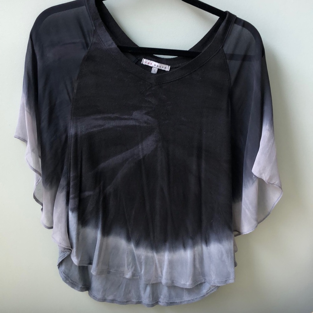 Red Haute tie dye blouse